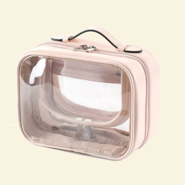 Double Layer PVC Clear Cosmetic Bag Wholesale