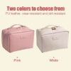 PU Leather Large Size Elegant Makeup Travel Bag