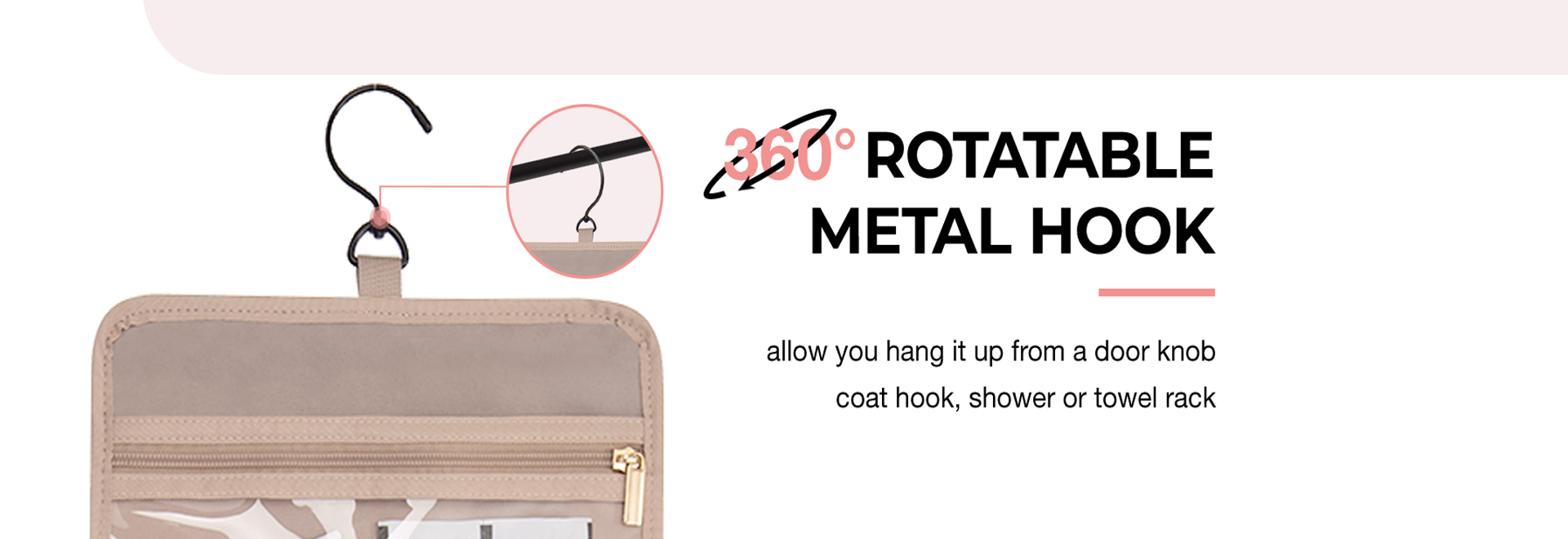 360° Rotatable metal hook